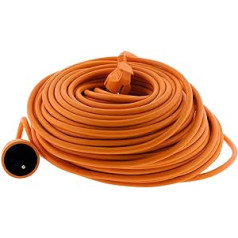 Zenitech - 16A HO5VV-F 3G1.5 2P + Earth 45m Garden Extension Lead - Orange - Zenitech