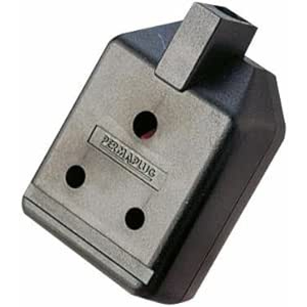 Masterplug ELS15B Steckdose, 15 A, 3-polig, rund, schwarz [1] Pro-Serie (Epitome verifiziert)