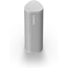 Sonos Roam, pārnēsājamais viedais skaļrunis visiem jūsu klausīšanās piedzīvojumiem (balts).