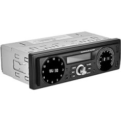 CAMECHO automašīnas radio Bluetooth brīvroku komplekts, 1 DIN automašīnas radio Bluetooth ar Dual Bluetooth Dual USB AUX/TF/FM MP3 atskaņotāja atbalsta temperatūras displeju un laika displeja funkciju