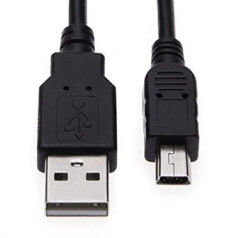 Mini USB kabelis 5 m lādētājs, kas saderīgs ar Tom Tom 520, 530, 540, 550, 620, 630, 720, 730, 740, 750, 920, 930, 940, 950, 2050, XL ONE 35, M, Tom Start 35 30. sērija Sat NAV GPS navigācijas uzlāde