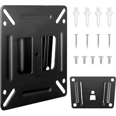 CTDMJ Monitor Wall Mount, Most 14-24 Inch TVs, Computers, Maximum Weight: 15 kg, Fits 16 19 20 23 Inch Camper Small Monitors Mount et (Black)