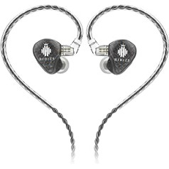 Hidizs MS1-Galaxy Hochleistungs-In-Ear-Monitore mit dynamischem Dual-Magnetkreis-Treiber, Schwarz (OHNE MIC)