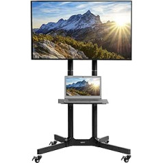 'Vivo Trolley for LCD LED Plasma Flat Panel TV Stand w/Wheels for up to 32 