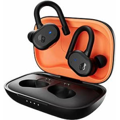 Skullcandy Push Active True bezvadu in-ear austiņas — patiesi melnas/oranžas