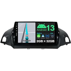 JOYX Android 12 automašīnas radio, kas piemērots Ford Kuga (2013-2020) - atpakaļskata kamera Canbus Free - [2G + 32G] - 9 collu 2 DIN - atbalsta DAB stūres vadību 4G WiFi Bluetooth 5.0 Carplay IPS Android