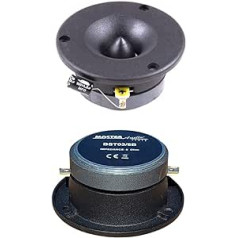 MASTER AUDIO 2 augsti toneri BST03/8B melns 175 vati rms 350 vati max 9,7 cm diametrā un 105 dB 8 omi ar 3,8 cm dziļumu mājas ballītēm vienam pārim