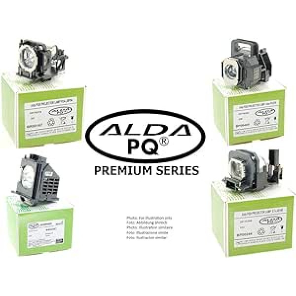 Alda PQ Premium projektora lampa saderīga ar NEC NP-UM351W, UM351W, UM352W, UM361X, NP33LP projektoriem, lampa ar korpusu