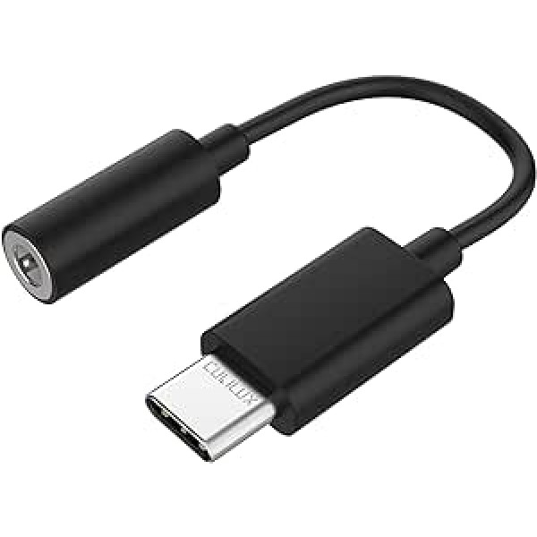 Cubilux USB C austiņu ligzdas adapteris [96 kHz 24 bitu DAC] C tipa līdz 3,5 mm ligzdas audio AUX adapteris iPhone 15+/15 Pro Max, iPad Pro iPad 10, Samsung S23/S22/S21 Tab S9/S8/S7, Pixel 8/7/6 Pro