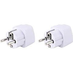 Affaires-Plus Universal UK US to EU Plug AC Power Outlet Charger Adapter European Standard Plug Travel Plug (2)