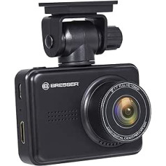 Bresser Full HD informācijas paneļa automašīnas kamera Dashcam 3MP kamera ar dienas/nakts redzamību 140 grādi + G sensors +