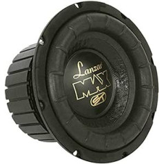 1 LANZAR MAX8 Subwoofer 20 cm 200 mm 8 Inch Diameter 300 Watt RMS and 600 Watt Max Bonnet Boot Car Single Coil 4 Ohm, Pack of 1