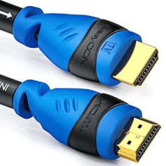 deleyCON 25m AKTIVES HDMI kabelis ar Verstärker Extender Entzerrer — UHD 2160p 4K@30Hz 3D Full HD 1080p@60Hz ARC — liels ātrums ar Ethernet