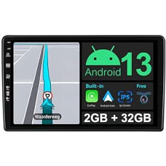 BXLIYER Android 13 automašīnas radio piemērots Benz W209-W203 W168 ML W163 W463 Viano W639 - iebūvēta CarPlay Android automašīna - bezmaksas kamera - 2G + 32G - IPS 9 collas 2 DIN - DAB stūres vadība, ātra palaišana