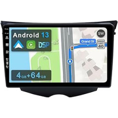 4 GB + 64 GB Android 13 automašīnas radio priekš Hyundai Veloster 2011-2017 [Integrēta CarPlay/Android Car/DSP/GPS]-9 collu IPS skārienekrāna CAM + MIC-DAB/Mirror Link/Bluetooth 5.0/AHD/360 kamera