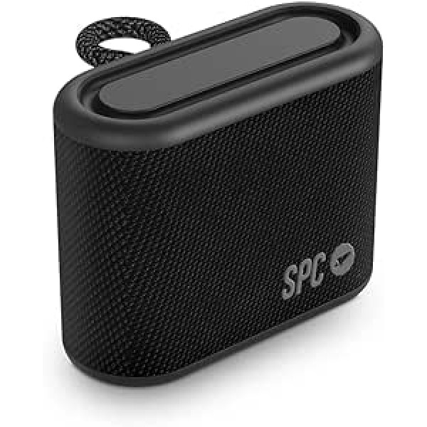 SPC Sound MINIMAX pārnēsājams Bluetooth skaļrunis, kompakts izmērs, liela autonomija 24 stundas, jaudīgs akumulators, 5W, IPX7 ūdensizturība, TWS, USB-C, tekstila dizains