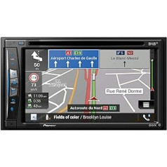 Pioneer AVIC-Z730DAB-C karavānu un kravas automašīnu versija, Navi, Wi-Fi, 6,2 collu skārienekrāns, viedtālruņa savienojums, Bluetooth, Apple CarPlay, Android automašīna, brīvroku zvani, 2 USB, DAB/DAB+