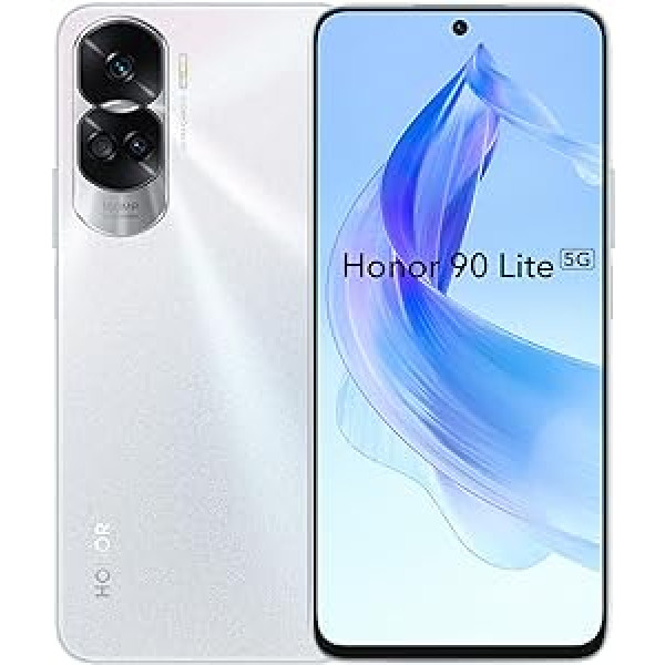 HONOR 90 Lite viedtālrunis 5G, 8GB+256GB, divas SIM kartes, sudraba krāsa