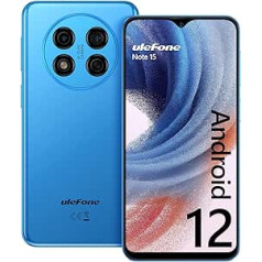 Ulefone viedtālrunis bez līguma piezīmes 15 5 GB + 32 GB/64 GB SD Android 12 mobilais tālrunis, lēts 6,22 collu ekrāns, 4400 mAh 8 MP + 5 MP kamera, 3G divu SIM kartu mobilais tālrunis bez līguma 3 karšu sloti /