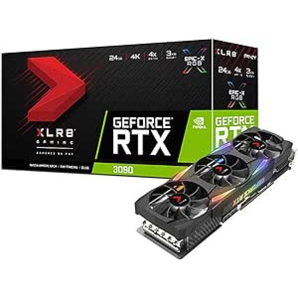 PNY GeForce RTX™ 3090 24 GB XLR8 Gaming Uprising Epic-X RGB™ Triple Fan Graphics Card