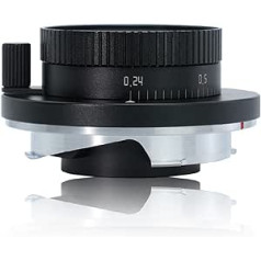 AstrHori 24 mm F6.3 manuālais pilna kadra objektīvs platleņķa un īpaši pret kropļojumiem, saderīgs ar Leica M-Mount spoguļkamerām M6 M8 M9 M10 M11 MP M240 M240P utt (melns)