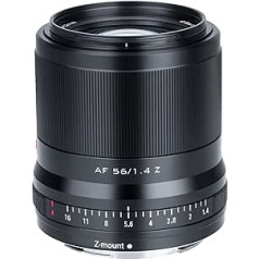 VILTROX 56 mm F1.4 Z automātiskais fokuss APS-C ar progresīvu motora atbalstu Eye Control portreta objektīvs Nikon Z-Mount kamerai Zfc modelim Z5 Z6 Z7 Z50 Z6Ⅱ Z7Ⅱ