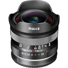 Meike 7,5 mm F2.8 īpaši plata leņķa objektīvs Panasonic Lumix M43 MFT stiprinājuma digitālajām bezspoguļa kamerām