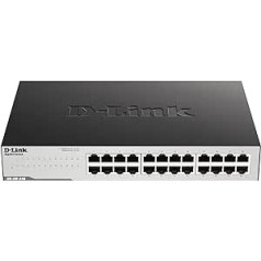 D-Link GO-SW-16G Gigabit Easy Ethernet Gigabit Desktop Switch, Schwarz (Dizains var atšķirties)