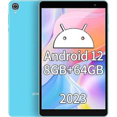 TECLAST P80T Android 12 Touch 8 collu planšetdators, 8 (4+4) GB RAM 64 GB ROM (512 GB TF) 2,4 G/5G WLAN 6, četrkodolu 1,8 GHz, 1280 x 800 HD-IPS, Bluetooth 5.0, 64 bitu kamera,, Type-C/Widevine/Google GMS (2023)