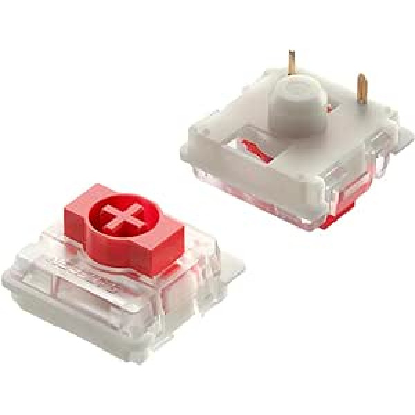 Gateron Ks-33 Low Profile Key Switches v2 for Mechanical Gaming Keyboards | Plate Mounted (Gateron Red, Pack of 90)