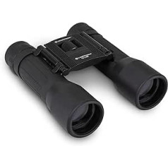 Celestron 72354 LandScout 16 x 32 mm ūdensnecaurlaidīgs jumta prizmas binoklis ar satveramu gumijas virsmu, rūdītu lēcu, K9 optisko stiklu, kakla siksnu un mīkstu somiņu, melns