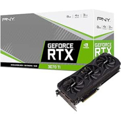 PNY GeForce RTX™ 3070 Ti 8GB VERTO trīskāršā ventilatora grafikas karte