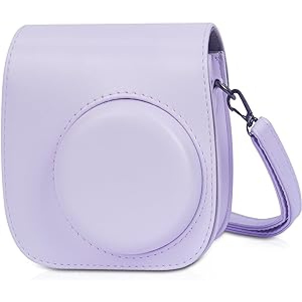 Leebotree Mini 12 Case Compatible with Instax Mini 12 Instant Camera, Lilac & Purple, Beauty Case