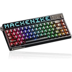 Machenike 4000 mAh Wireless Mechanical Gaming Keyboard with LED Smart Screen, Anti-Ghosting, Hot Swappable, 60% Mechanical Keyboard for Win/Mac/iOS/Android