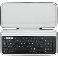 Khanka Hard Protective Case for Logitech K780 Multi-Device Wireless USB Bluetooth Keyboard (Case Only)