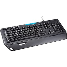 Logitech G910 Orion Spectrum mechanical gaming keyboard, tactile Romer-G switches, RGB lighting, 9 programmable G-keys, anti-ghosting, ARX second screen feature, UK QWERTY layout