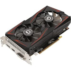 Goshyda RX 550 4G GDDR5 grafikas karte, 128 bitu atbalsts DP DVI HDMI PCI Express 2.0, divi dzesēšanas ventilatori GPU PC spēļu video grafikas kartes datoriem