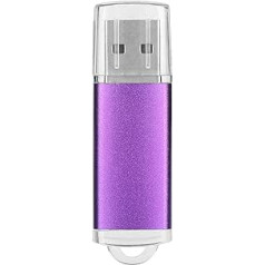 Dpofirs 128 GB USB 2.0 Flash Drive Memory Stick Data Storage Jump Drive for Computer, Practical Gifts for Storing Videos Pictures Data Purple (128 GB)