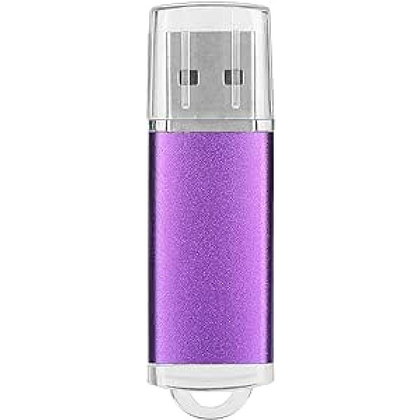 Dpofirs 128 GB USB 2.0 Flash Drive Memory Stick Data Storage Jump Drive for Computer, Practical Gifts for Storing Videos Pictures Data Purple (128 GB)