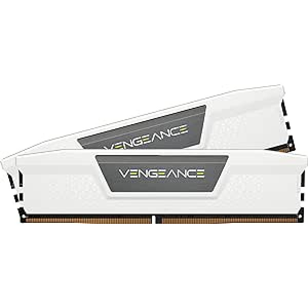 CORSAIR Vengeance DDR5 RAM 32GB (2x16GB) 6000MHz CL36 Intel XMP iCUE Compatible Computer Memory - White (CMK32GX5M2E6000C36W)