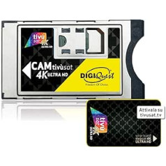 4K Tivusat SmarCam 4K Ultra HD CI+ modulis su TiVu Active Smart Card