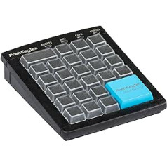 PrehKeyTec tastatūra MCI 30 — krāsa melna — ciparu taustiņu matrica bez citām opcijām — USB — atsevišķi taustiņi ar caurspīdīgiem vāciņiem pašmarķēšanai, 90328-053/1805