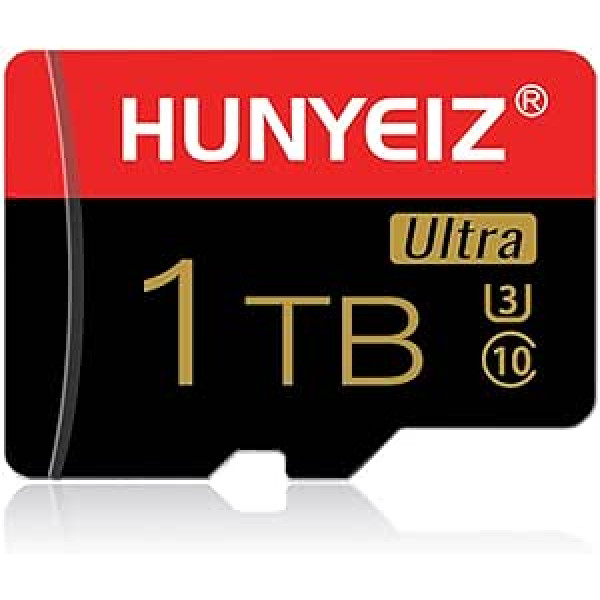 1TB Memory Card Class 10 Card Micro SD Card Compatible Computer, Body Camera and Smartphone, Memory Card with SD Card Adapter (1TB)