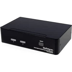 StarTech.com 2 Port Dual Link DVI USB KVM Switch mit Audio - DVI Desktop KVM Umschalter