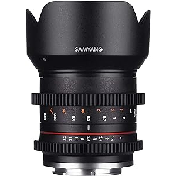 SAMYANG MF 21 mm T1.5 Video APS-C Sony E savienojumam