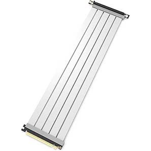 LINKUP — AVA PCIe 4.0 Gen 4 x16 stāvvads — RTX 4090 RX7900 gatavs — uzlabojiet savu spēļu veiktspēju — 90 grādu balts (60 cm)