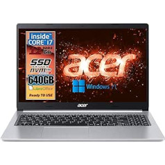 Acer SSD plonas nešiojamasis kompiuteris, Intel i7 11Gen 4 Core 4,7GHz, 20GB RAM, 1512GB SSDHD, 15.6 FullHD ekranas, NVIDIA Geforce MX450, aliuminio korpusas, Wi-Fi 6, HDMI, Win 11 Pro, Gar