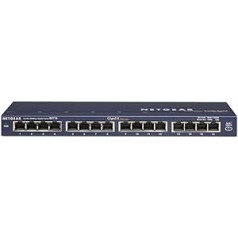 „Netgear GS116GE ProSAFE 16-port Gigabit Desktop“ nevaldomas „Plug and Play“ jungiklis