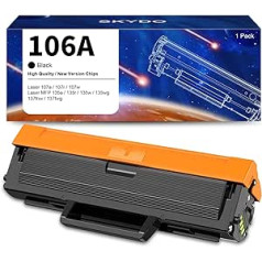 106A W1106A Toner Compatible with HP 106A Toner for HP Laser MFP 135wg Toner for HP Laser 107w 107a 107r MFP 135wg MFP 137fwg MFP 135a MFP 135w MFP 135r MFP 137fnw (Black, Pack of 1)