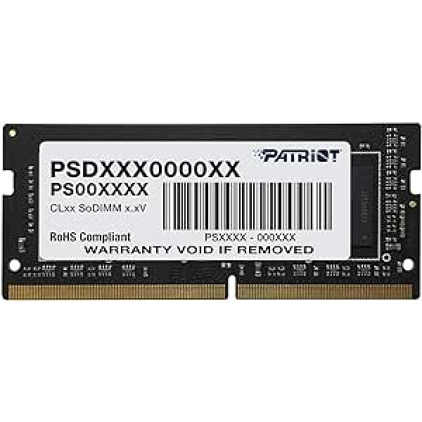 Patriot Signature Series DDR4 16 GB (1 x 16 GB) 2400 MHz (PC4-19200) SODIMM viena atmiņa